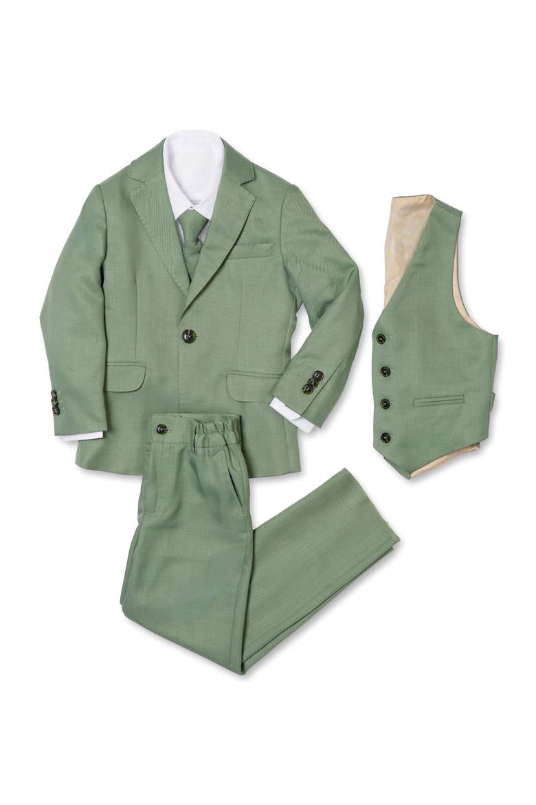 Kids' Osiris 5-Piece Slim Fit Suit, Main, color, Mint Green
