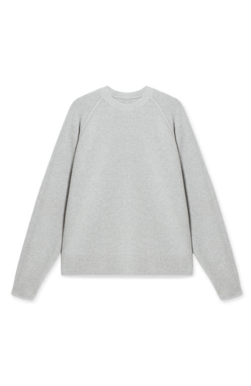Fortela Harvard Wool Crewneck Sweater With Raglan Sleeve In Gray