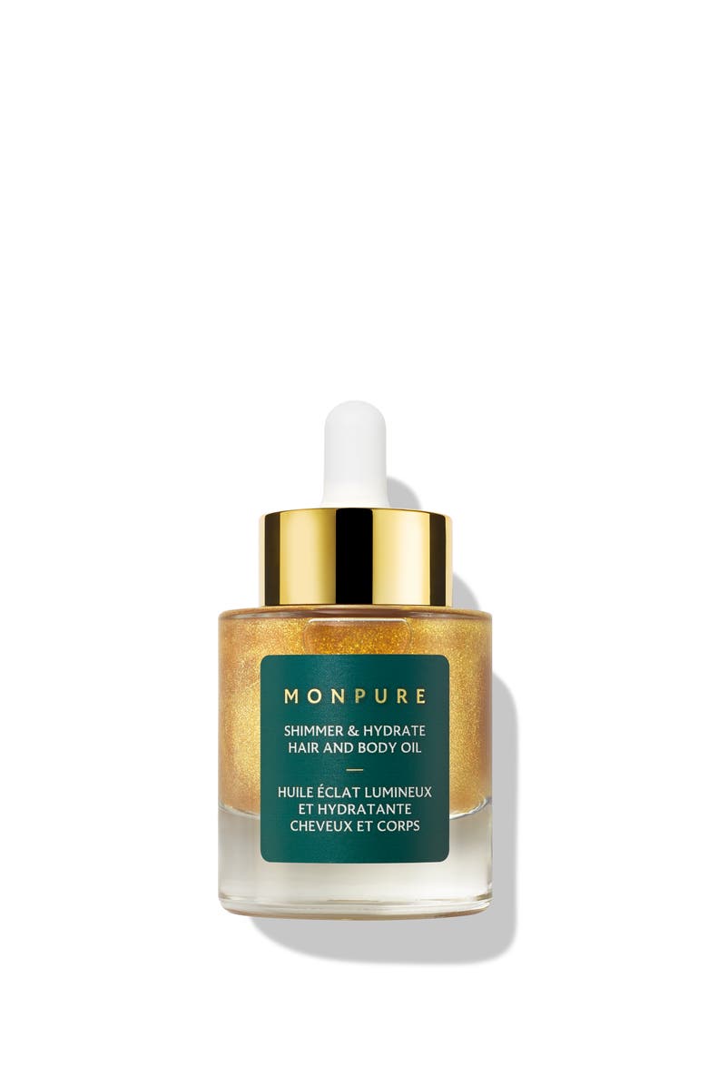 MONPURE Shimmer & Hydrate Hair and Body Oil, Main, color, NO COLOR