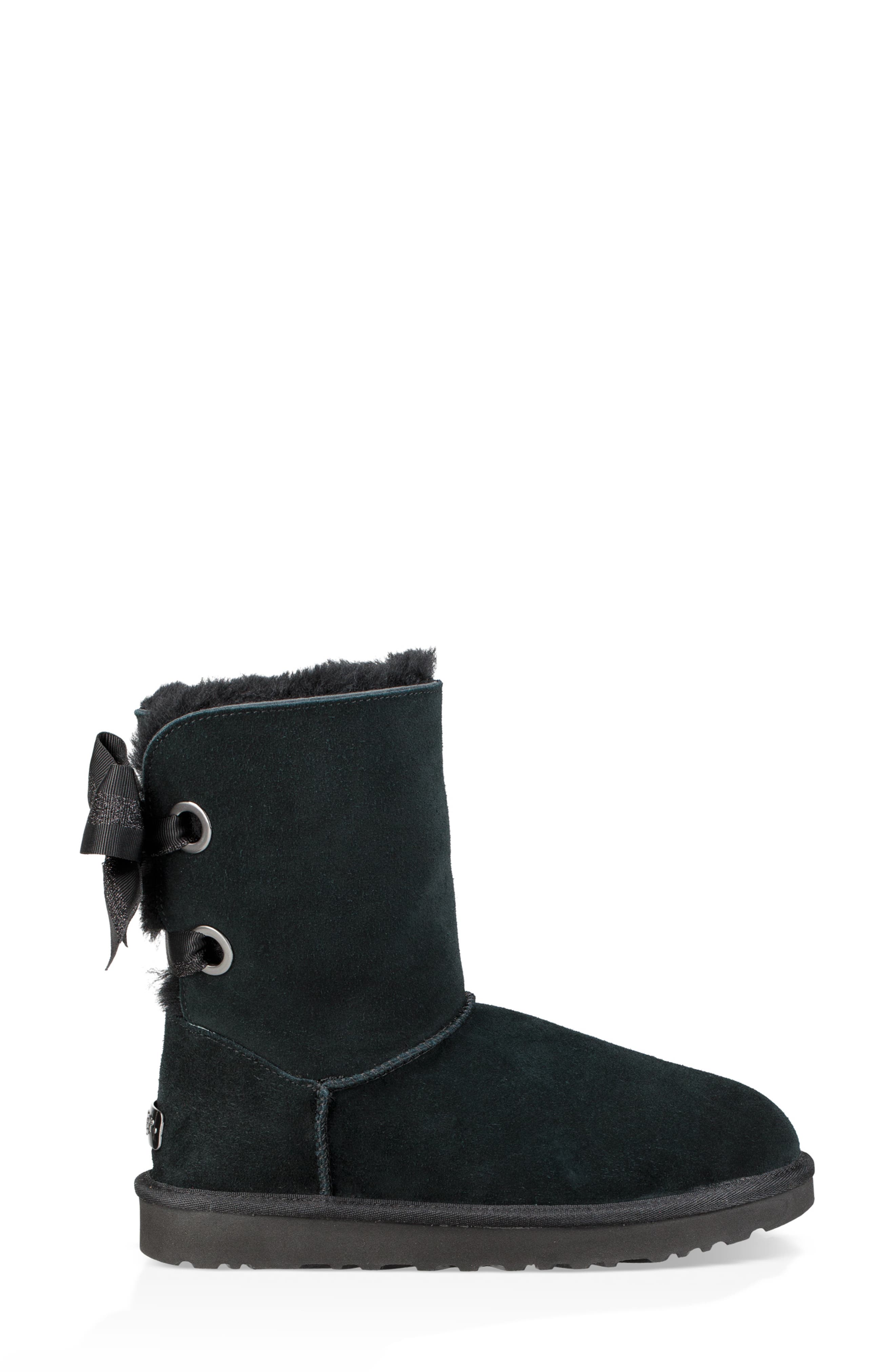 UGG<sup>®</sup> Customizable Bailey Bow Genuine Shearling Bootie, Alternate, color, 