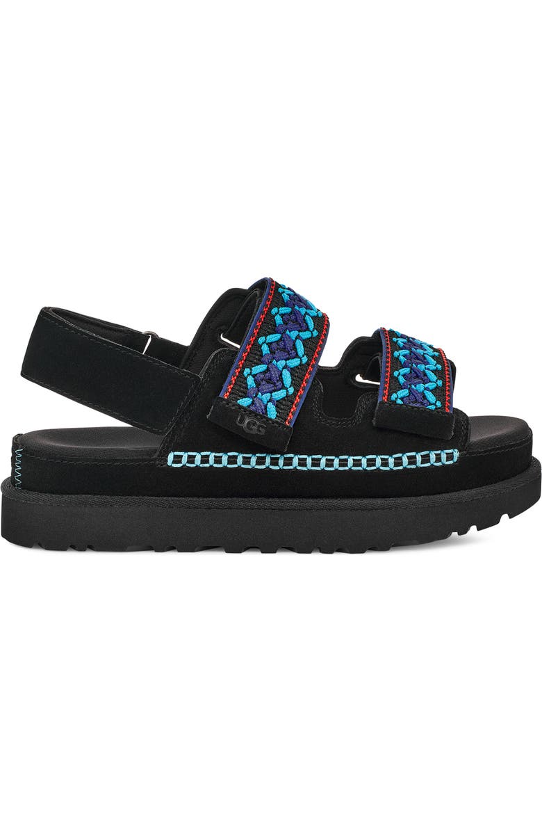 UGG<sup>®</sup> Goldenstar Heritage Braided Slingback Platform Sandal, Alternate, color,