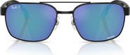 Ray-Ban Chromance 61mm Polarized Square Sunglasses