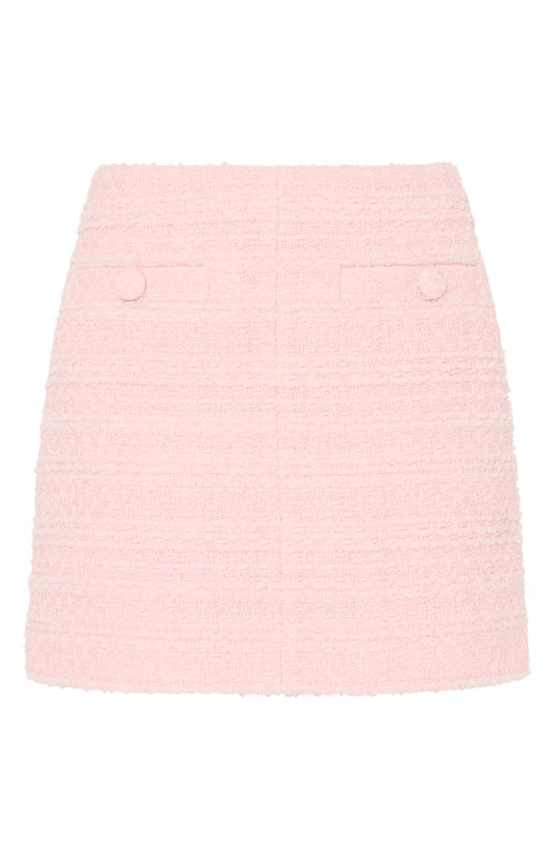 Milly Briar Tweed Miniskirt, Alternate, color, Blush