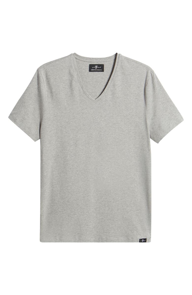 7 For All Mankind Luxe Performance T-Shirt, Alternate, color, Grey Melange
