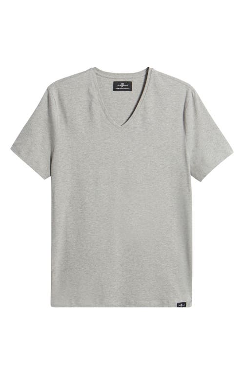 7 For All Mankind Luxe Performance T-shirt In Grey Melange