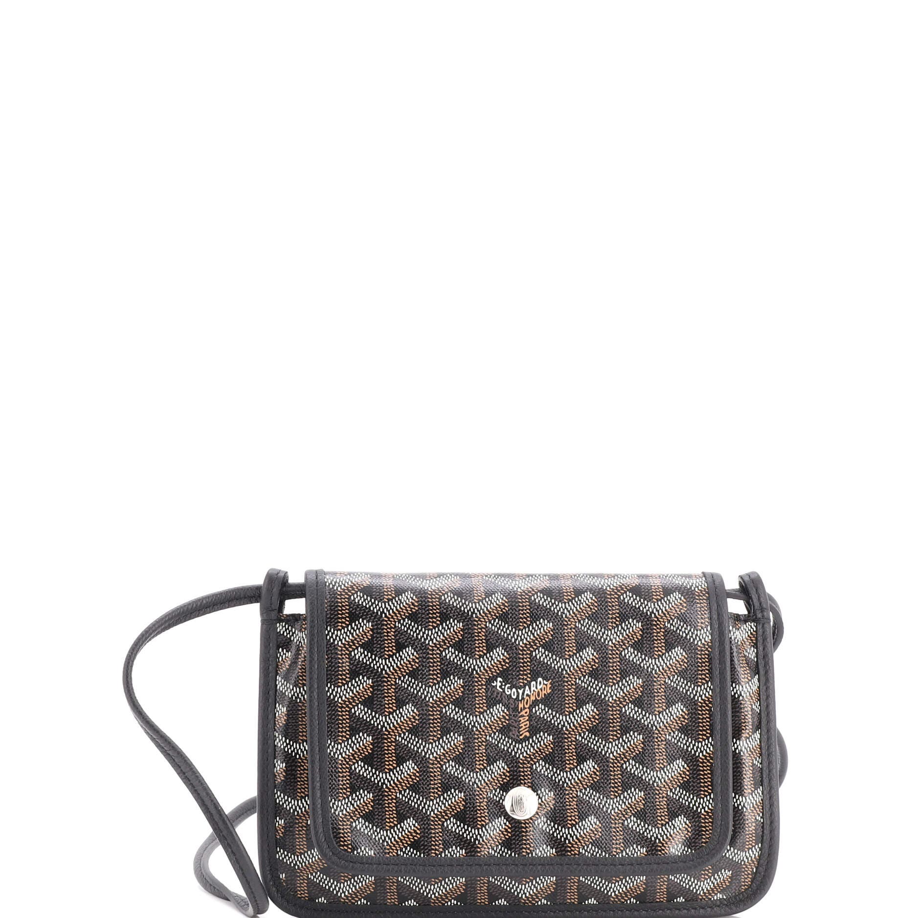 Plumet Clutch Wallet Coated Canvas, Main, color, Black