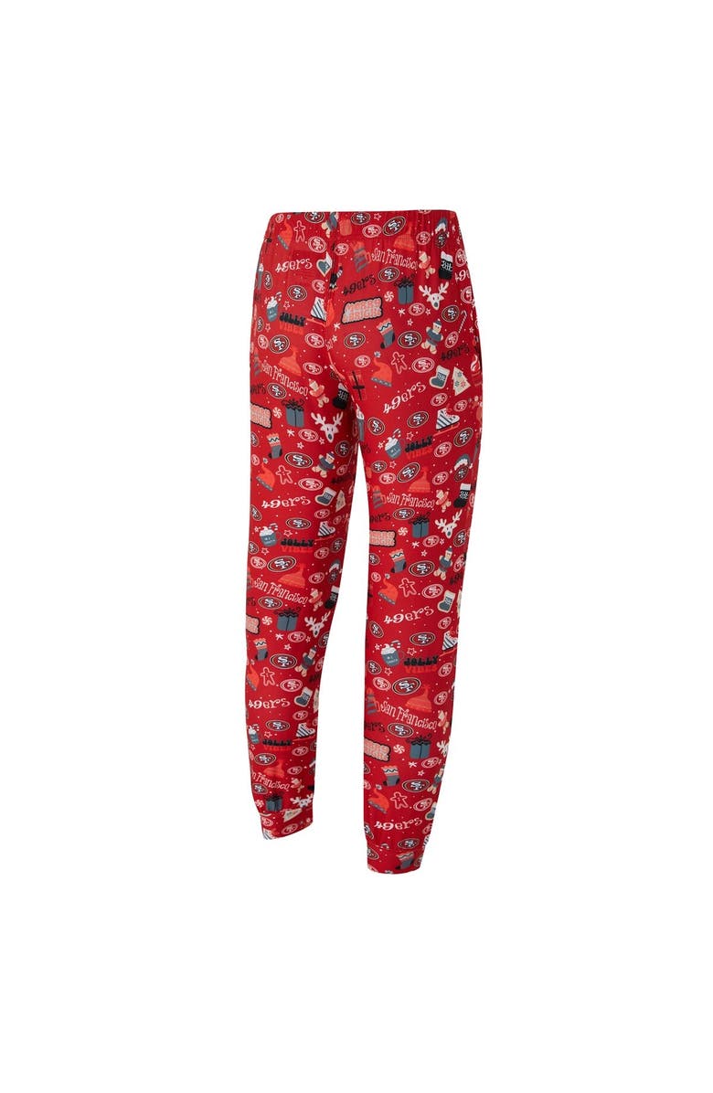 CONCEPTS SPORT Men's Concepts Sport  Scarlet San Francisco 49ers Chestnut Long Sleeve Top & Pants Set, Alternate, color, Scarlet