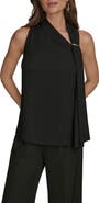 Donna Karan New York Asymmetric Sleeveless Top