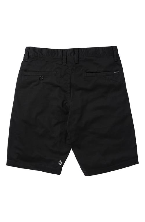Volcom Frickin Modern Stretch Shorts In Black