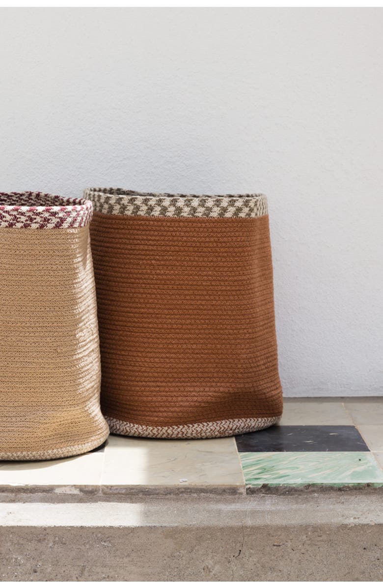 Lorena Canals Nomad basket Susa, Alternate, color, Terracotta