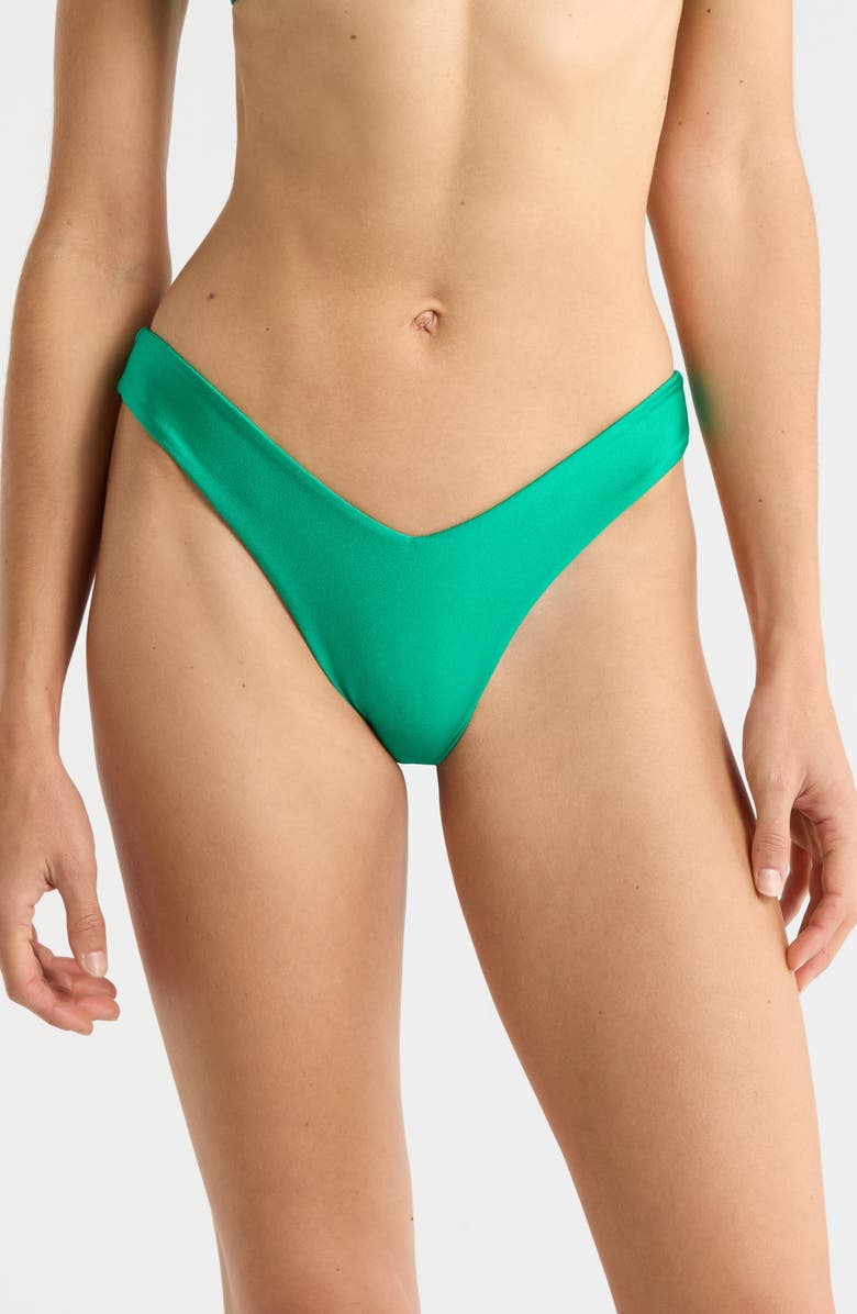 Kulani Kinis Y-Cut Bikini Bottoms, Main, color, Island Lush