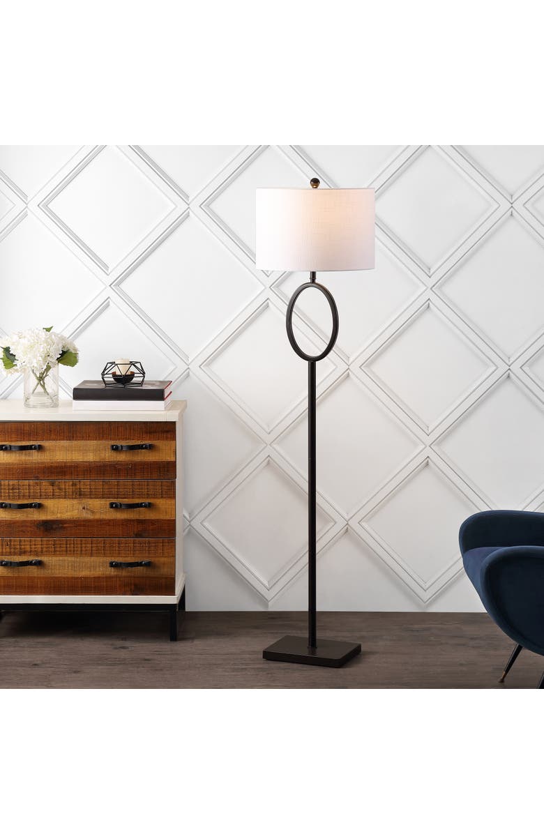 JONATHAN Y April Metal LED Floor Lamp, Main, color, Oil Rubbed Bronze