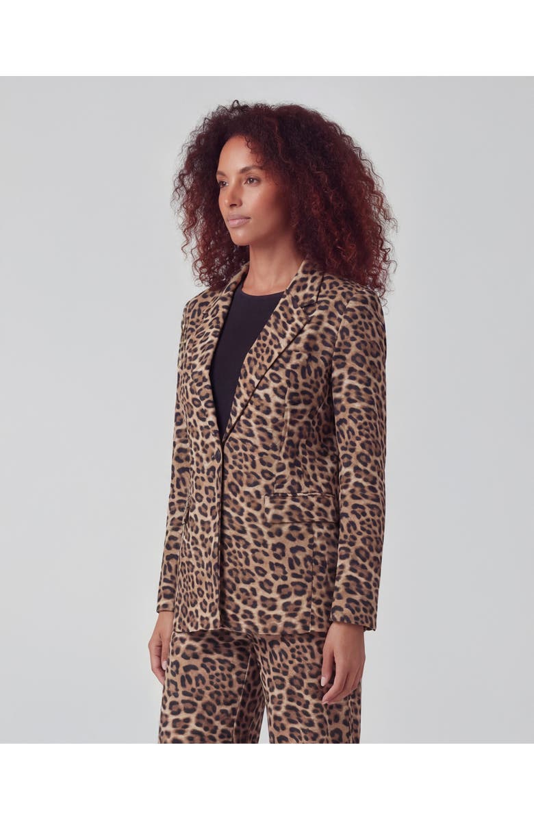 Lords of Harlech Leopard Womens Tailored Blazer, Alternate, color, Leopard Brown