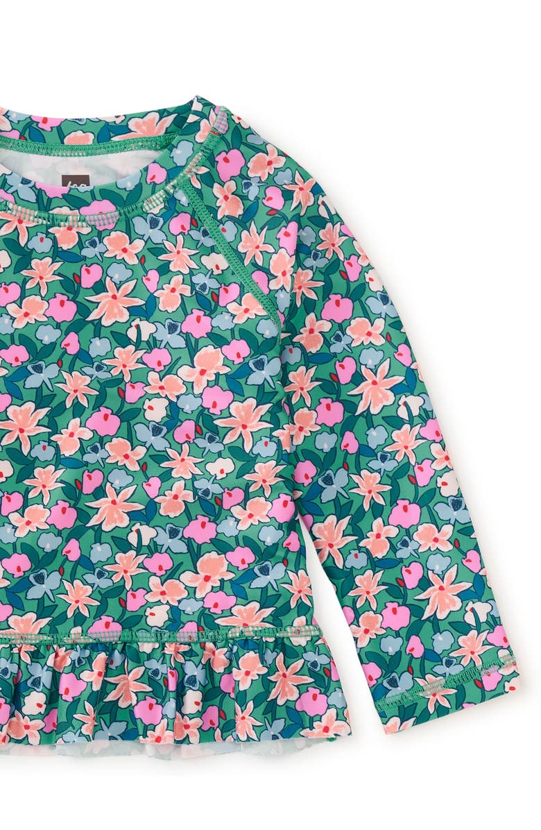 Tea Collection Rash Guard Baby Swim Set 2.0, Alternate, color, Orchid Ditsy
