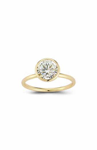 Round Moissanite Solitaire Ring