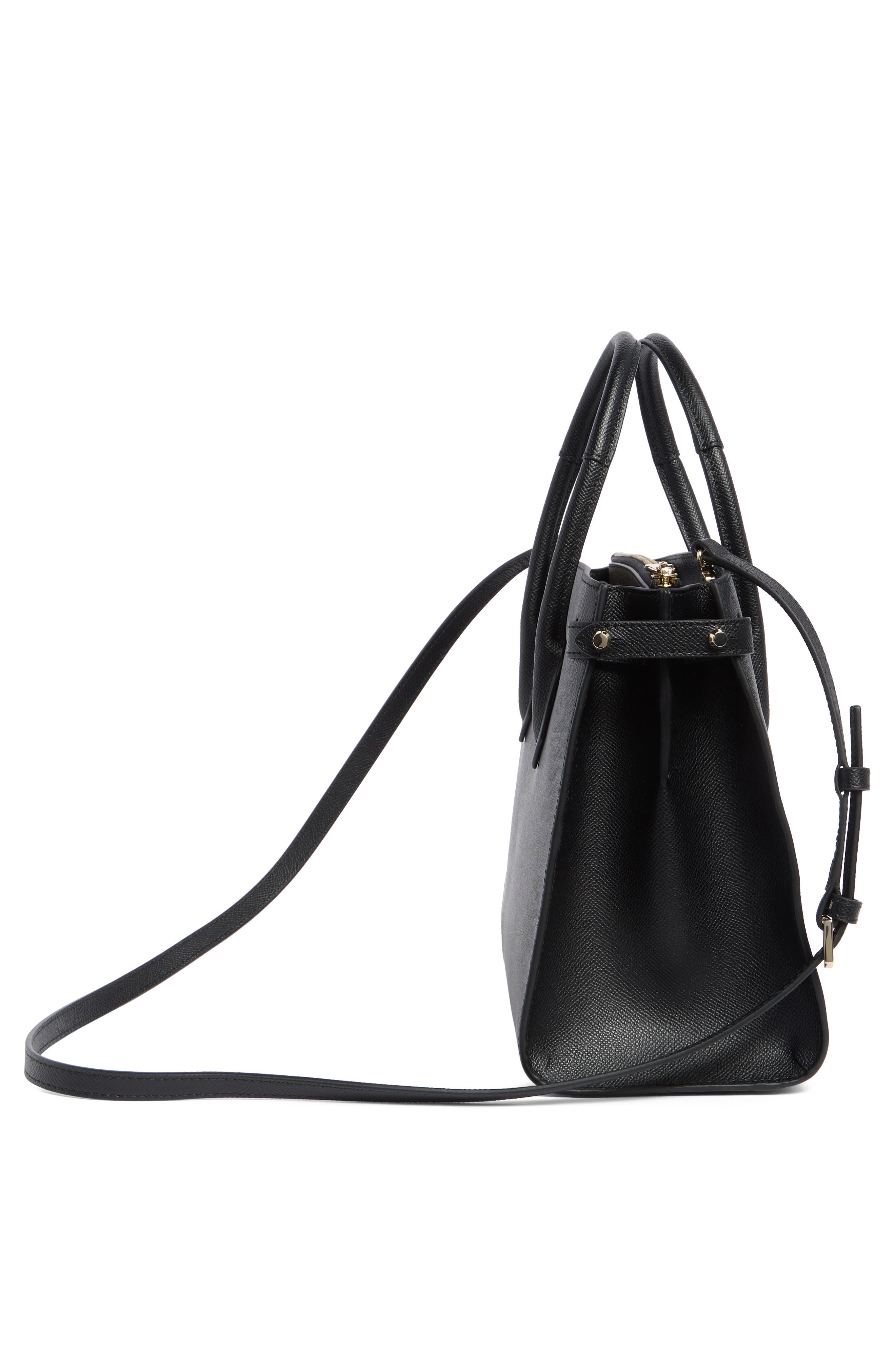 Furla Gardenia Tote Bag, Alternate, color, Nero