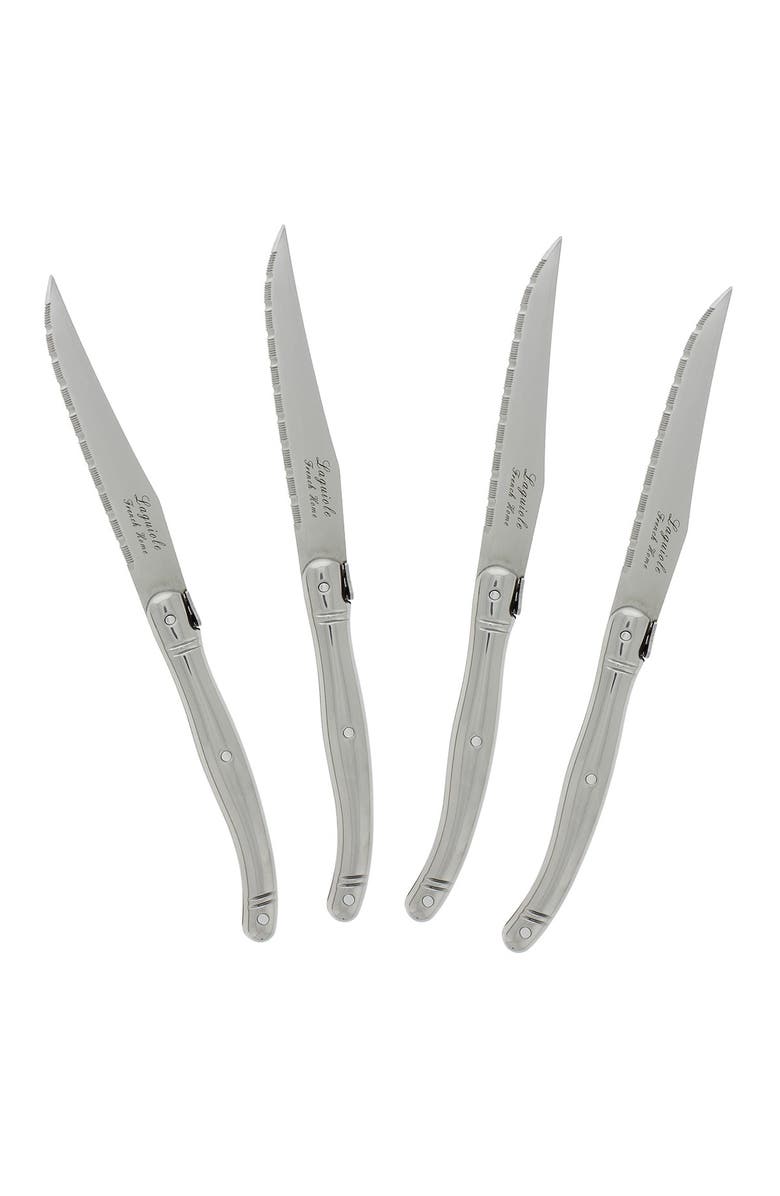 FRENCH HOME Laguiole Stainless Steel Steak Knives - Set of 4, Alternate, color, Silver