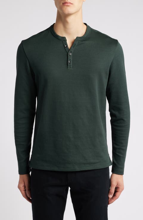 Elgin Double Knit Mesh Henley