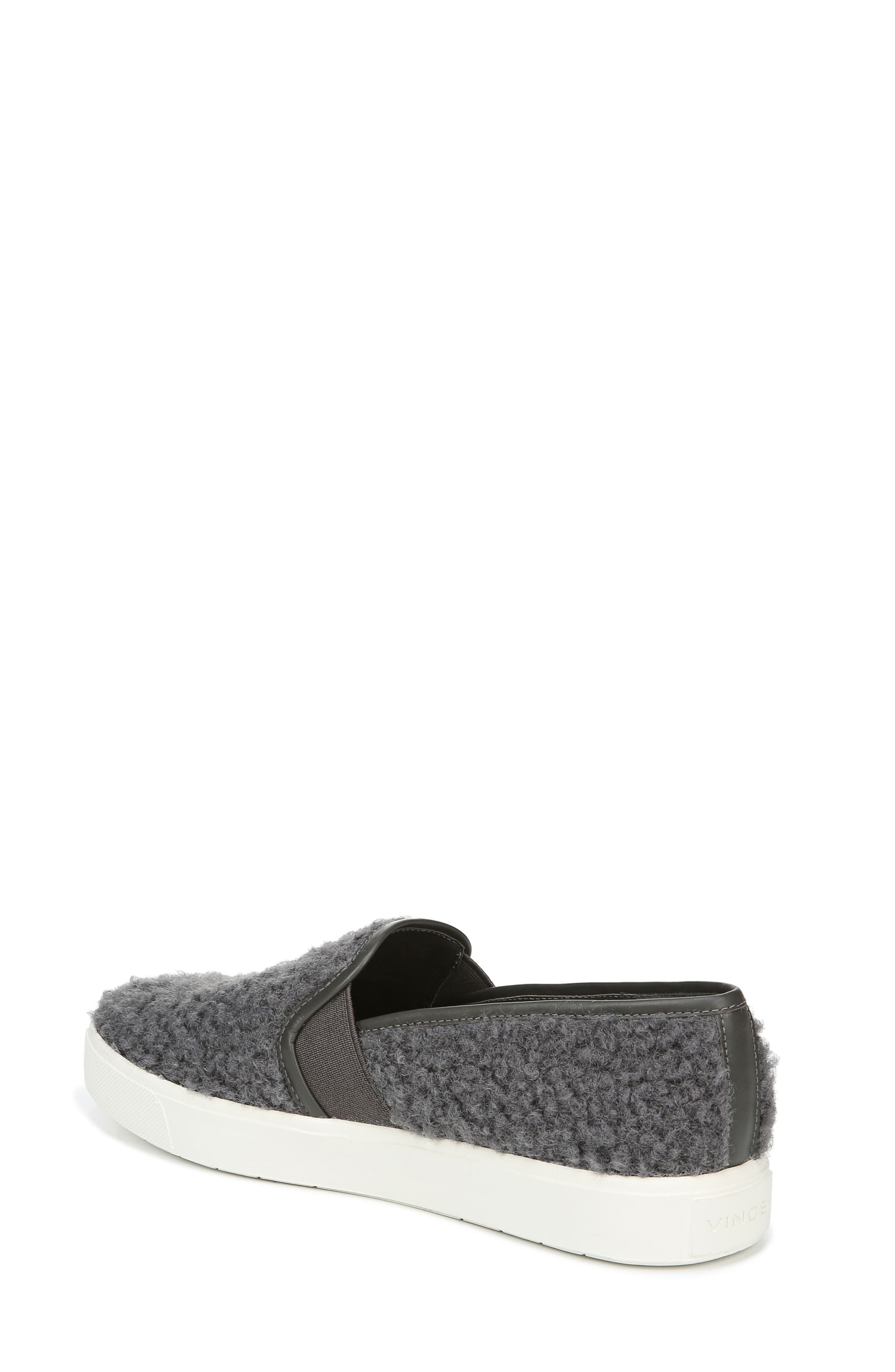 Blair 5 Faux Shearling Slip-On Sneaker, Alternate, color, GREY