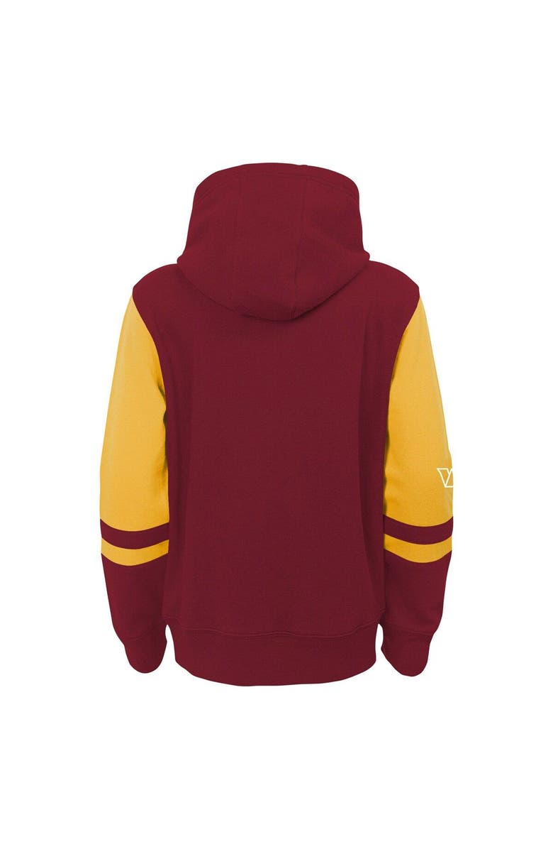 Outerstuff Youth Burgundy Washington Commanders Logo Stadium Full-Zip Hoodie, Alternate, color, 