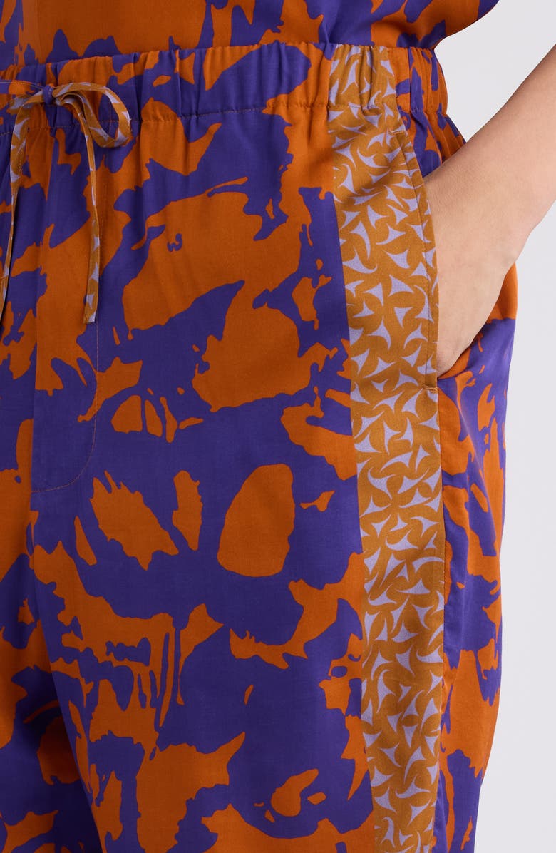 Dries Van Noten Piperi Drawstring Shorts, Alternate, color, Orange