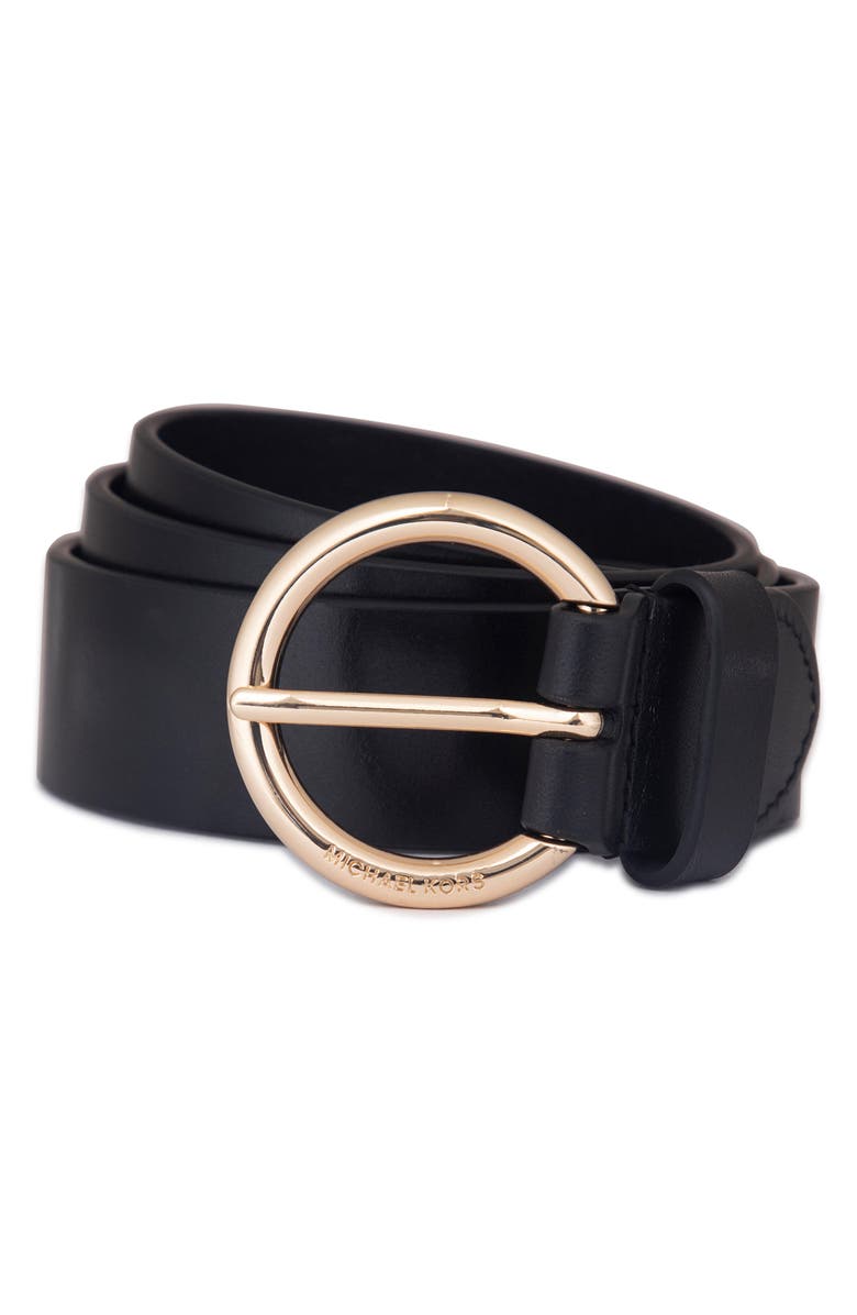 Michael Kors Leather Belt, Main, color,