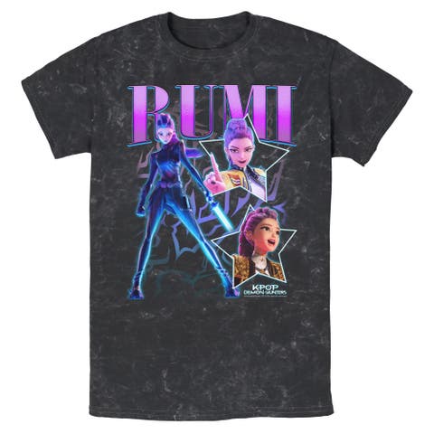 Men's KPop Demon Hunters Rumi Super Star Logo  Graphic T-Shirt