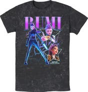 KPop Demon Hunters Mens KPop Demon Hunters Rumi Super Star Logo T Shirt