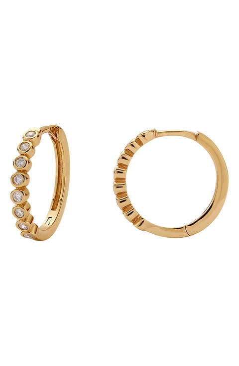 Poppy Cubic Zirconia Hoop Earrings