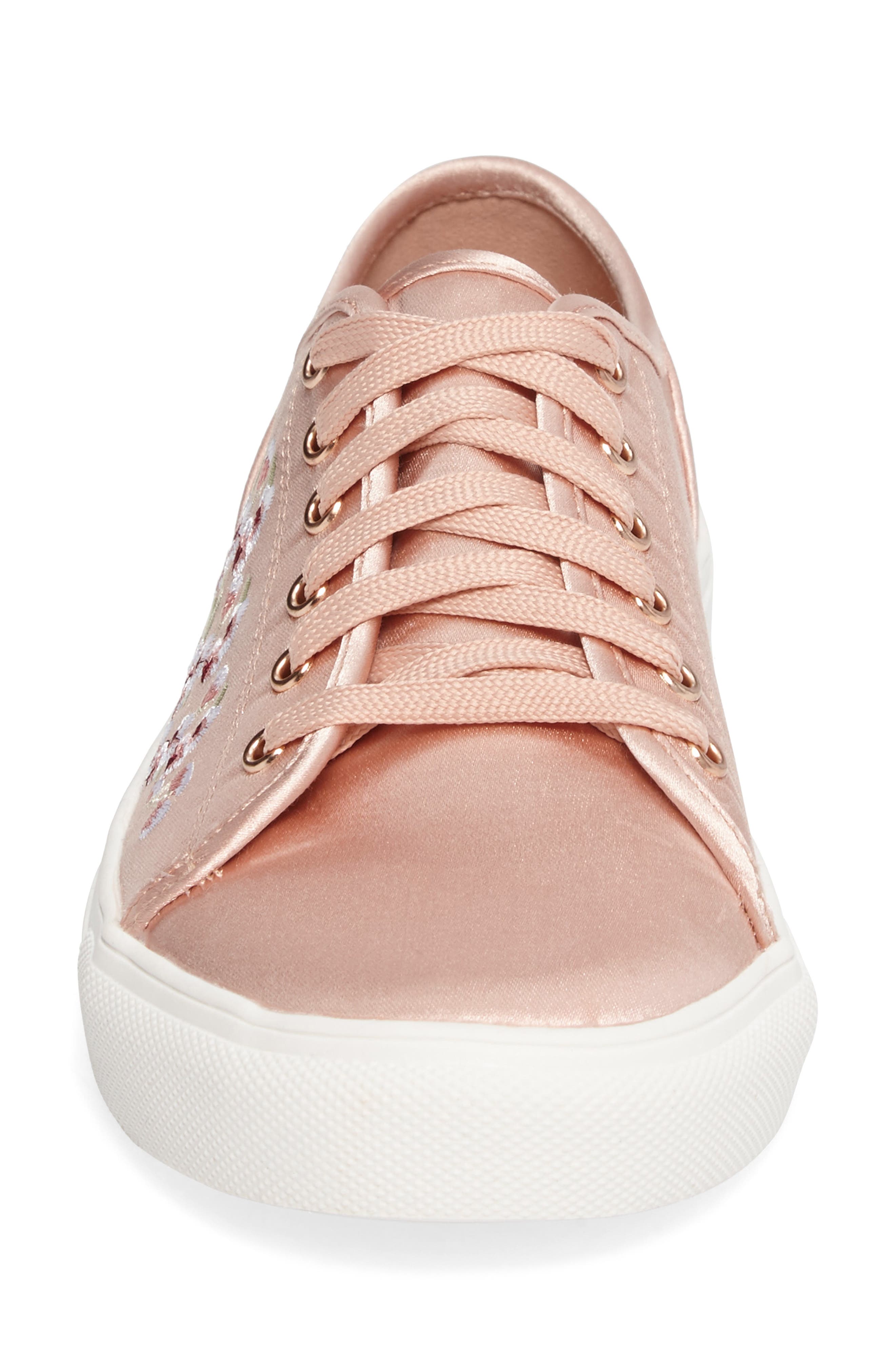 Topshop Cupid Embroidered Sneaker, Alternate, color, 