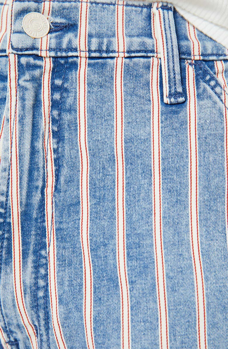 MOTHER The Stud Finder Sneak Stripe Wide Leg Jeans, Alternate, color, I Like That For You