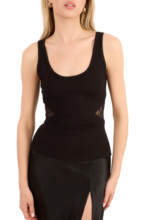 Miray Lace Inset Rib Tank