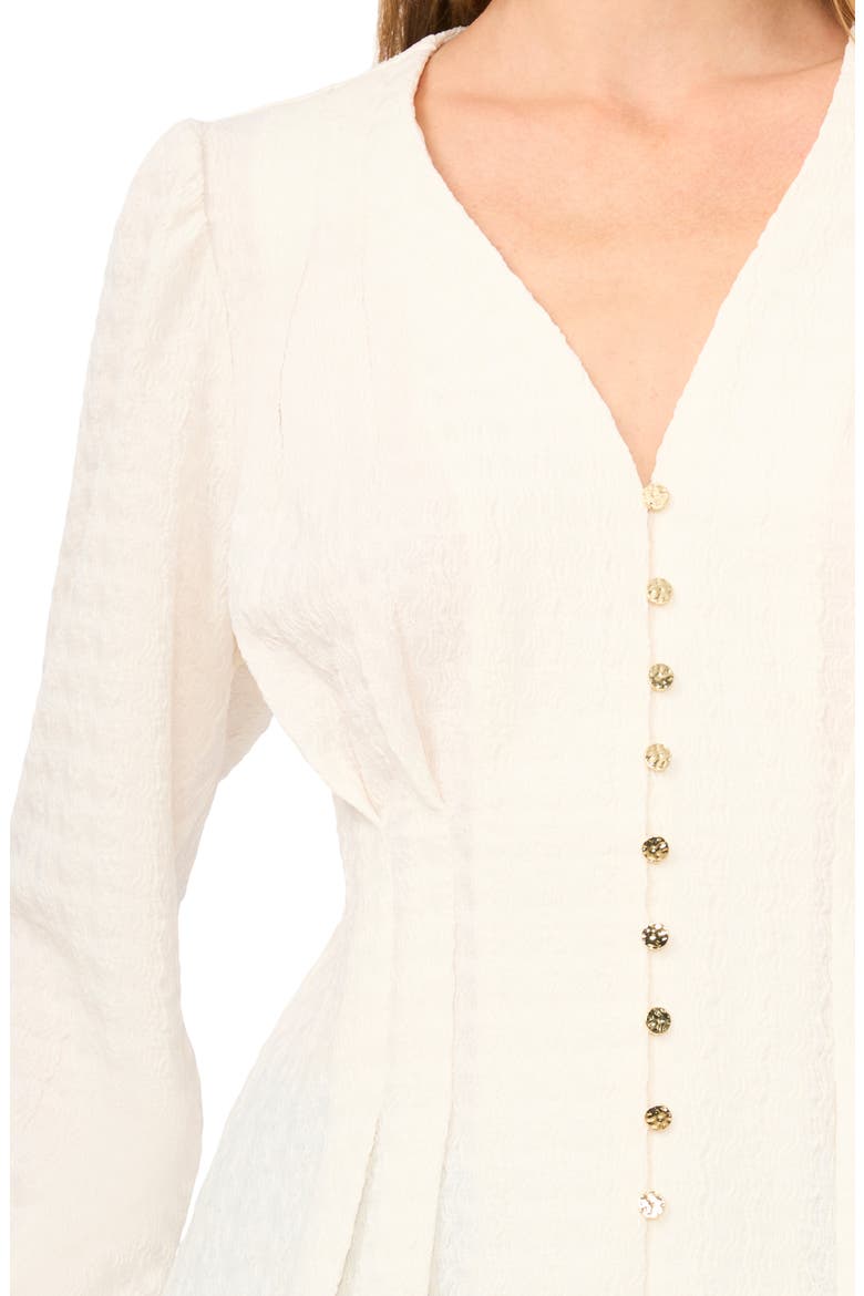 Textured Long Sleeve Top, Alternate, color, NEW IVORY