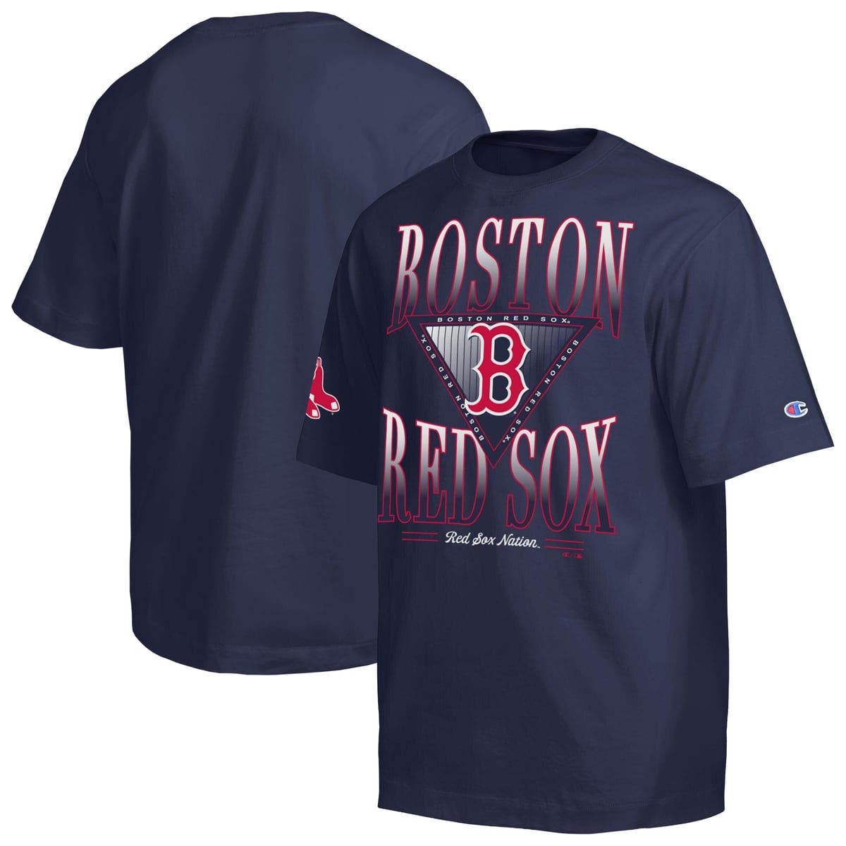 Champion Men's Champion Navy Boston Red Sox Traditions Two Locations T ...