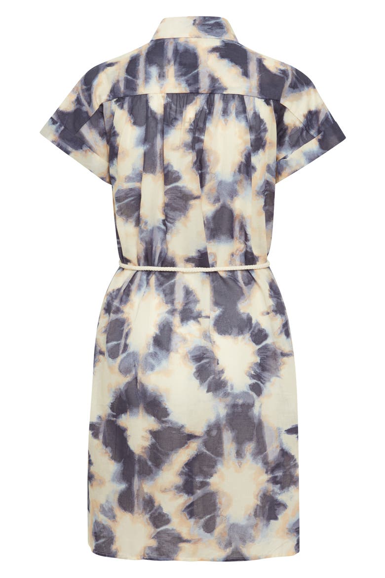 Emmeretta Printed Cotton Dress, Alternate, color, TIE DYE