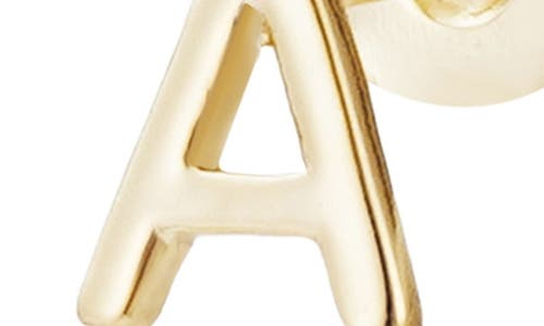 Adornia Fine Initial Stud Earrings