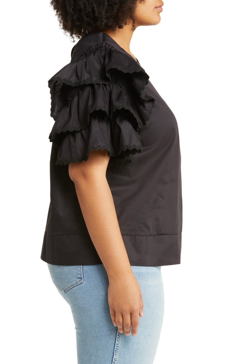 HARSHMAN Juliette Ruffle Sleeve Blouse, Alternate, color, 