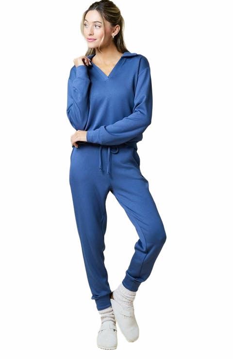 Softies Athleisure DreamTech Johnny Collar Jogger Set