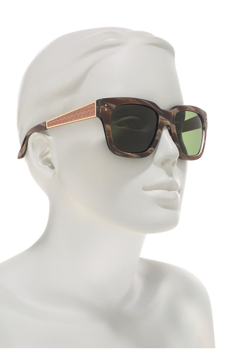 Linda Farrow 52mm Square Sunglasses, Alternate, color, 