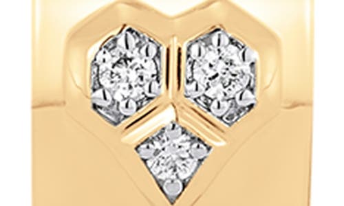 Sara Weinstock Honeycomb Hoop Earrings In Yellow Gold