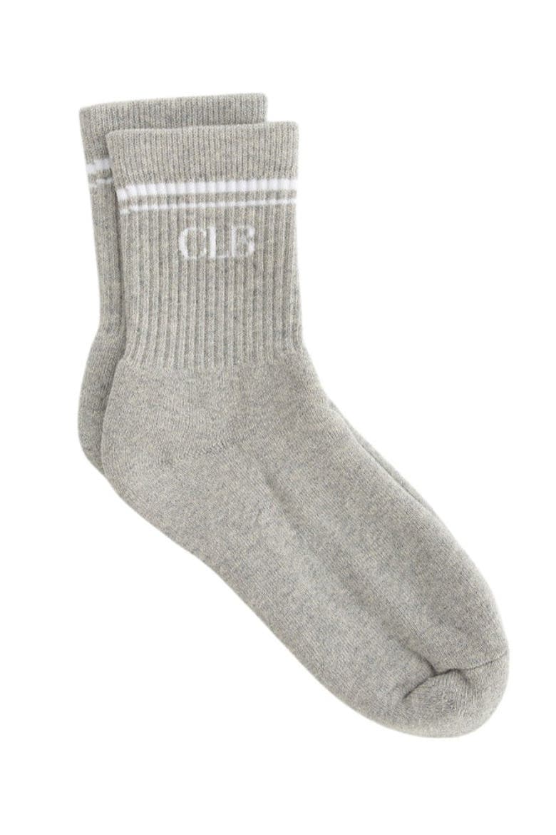 Half Crew Socks - Foot Soldier Mom Cushioned Comfort for All-Day Support - Cream, Main, color, Gray