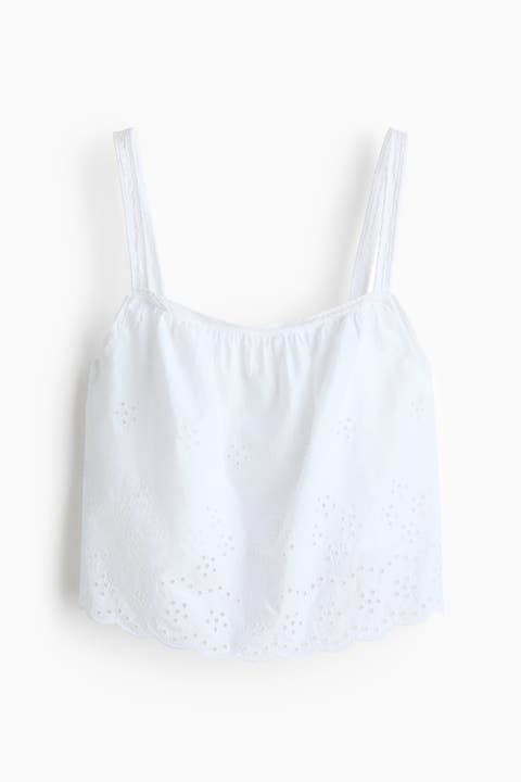 Broderie-anglaise Cotton Top