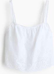 H&M Broderie-anglaise Cotton Top