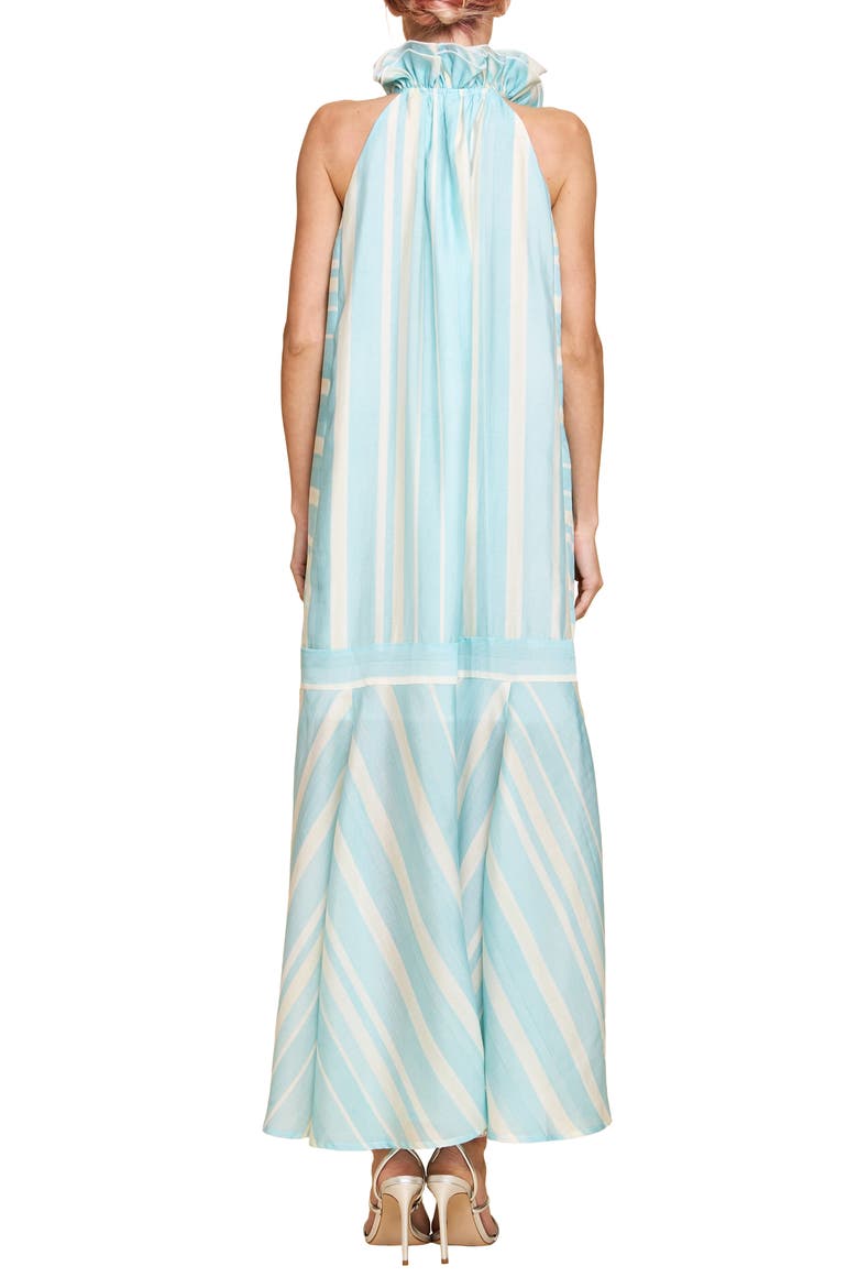 Kenny Midi Trapeze Dress, Alternate, color, LIGHT BLUE MULTI