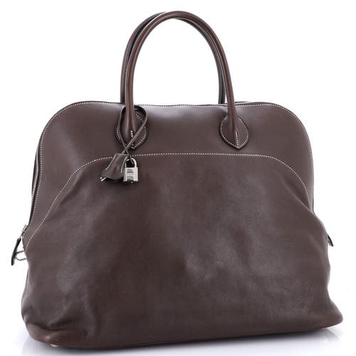 Pre-owned Hermes Hermes Bolide Bag Sikkim Relax 45 In Brown