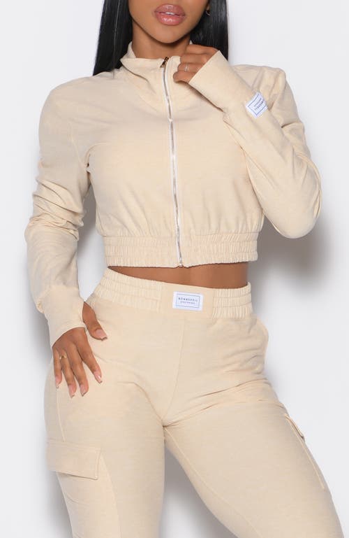 Bombshell Sportswear Cloud Crop Jacket In White