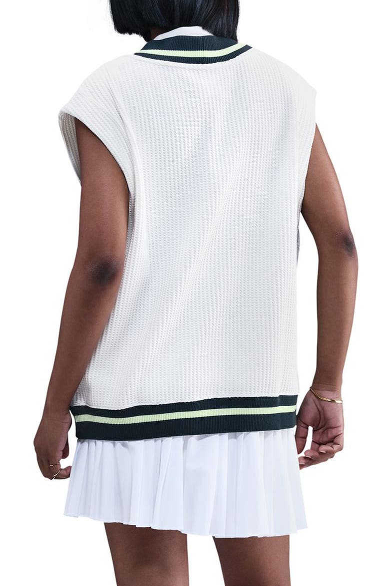 Oversize Waffle Vest, Alternate, color, SAIL/ SAIL