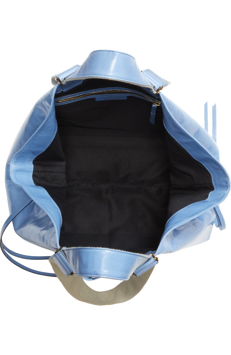 Isabel Marant Wardy Leather Shopper Tote, Alternate, color, Faded Blue