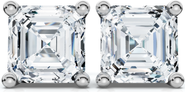 Bliss Diamond 3.00Ct Asscher Cut Diamond Studs 14k Gold Lab Grown Earrings