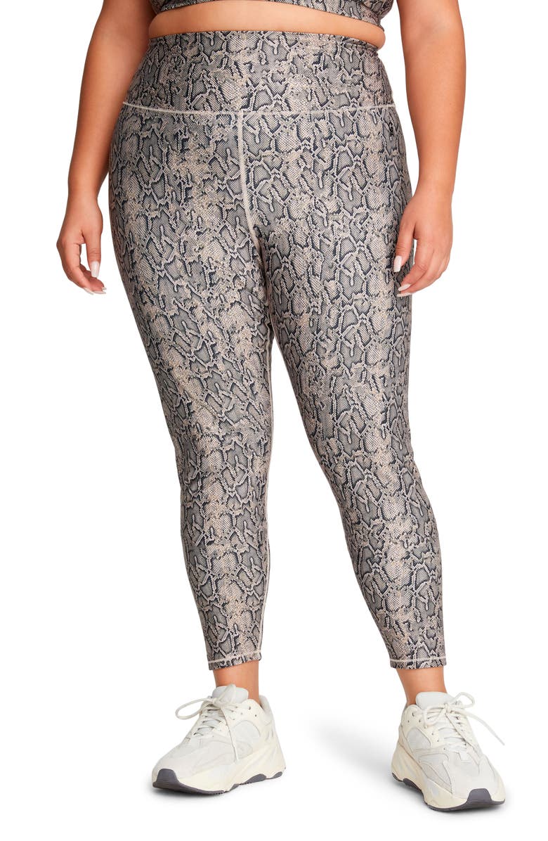 Good American Eco Sheen Print 7/8 Legging, Alternate, color, 